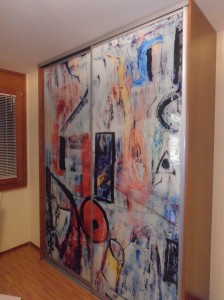 Plakar sa kliznim vratima - Foto tapeta